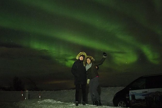 Northern Lights tour with Alta Adventure - Passing the Northern Lights Cathedral and Alta Fjord