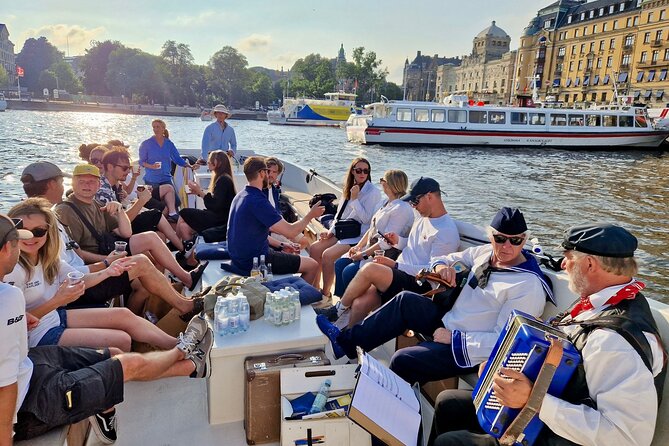 Open Electric Boat Ride in Stockholm with Live-Guide - Opera, National Museum, and grand waterfront buildings