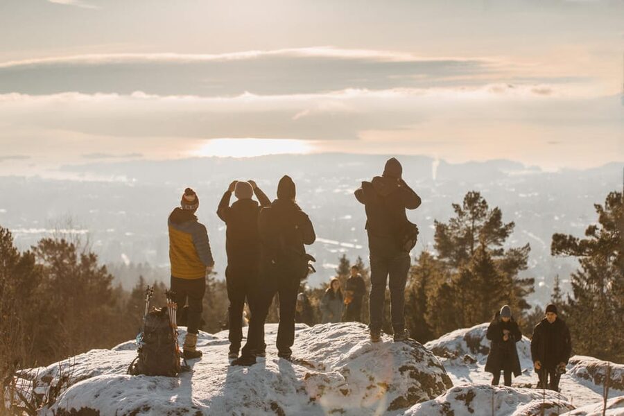 Oslo: Best View of the Oslofjord Winter Edition - From Oslo Central Station to a Snowy Forest