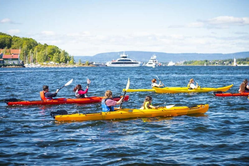 Oslo Sea Kayak Tour “Fjord City” - Paddling toward Akershus Fortress