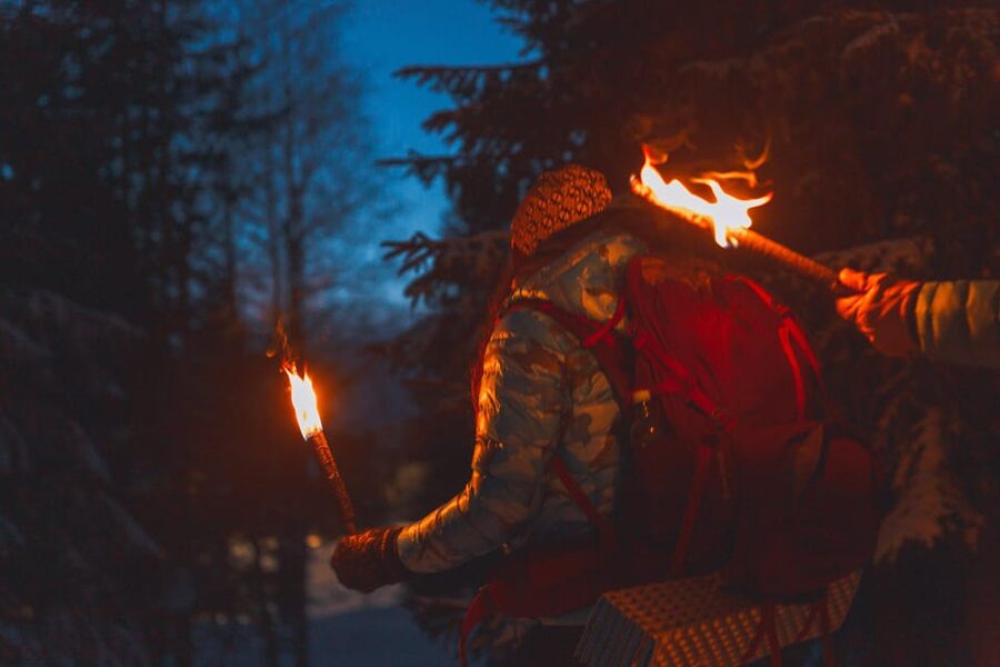 Oslo: Snowy Forest Torchlight Walk with Campfire - Key points to know before booking