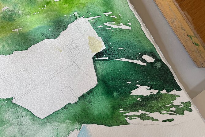 Paint Norwegian landscape with watercolor in Bergen - How the price compares with the experience