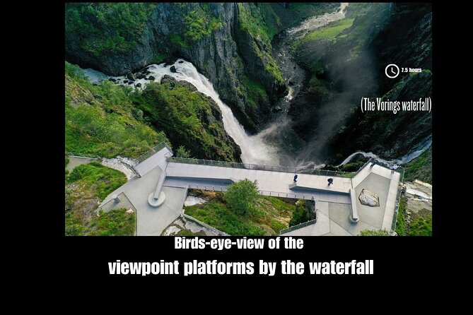 Private day tour to the Vorings Waterfall— Norway's most visited - Kjeåsen Mountain Farm above the fjord
