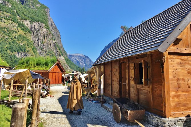 PRIVATE GUIDED TOUR: World Heritage Fjord Landscape – Viking Special – from Flåm - Njardarheimr makes Viking history hands-on