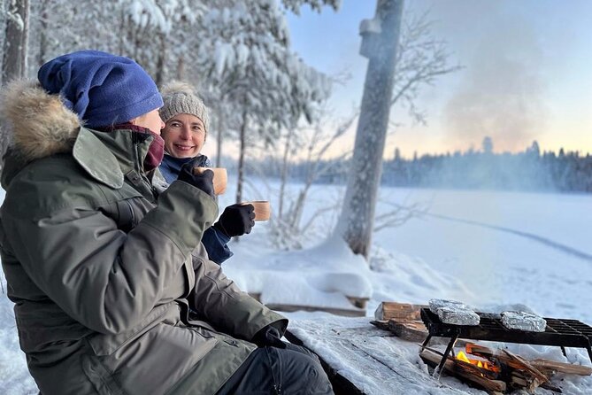 Private snowmobile day tours - Snowmobiles beneath candelabra trees
