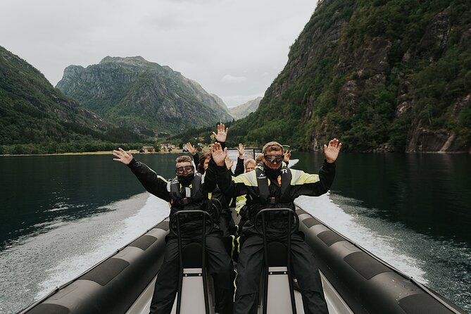Scenic Hardangerfjord & Fyksesund RIB adventure from Norheimsund - Kvamsøy brings weather and ancient traces