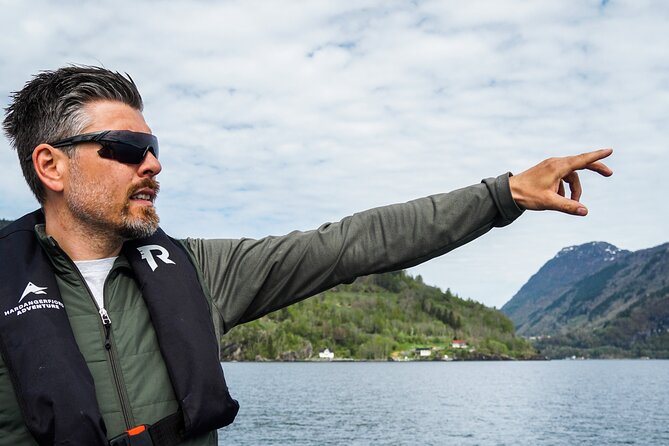 Scenic RIB adventure to Hardangerfjord & Fyksesund from Øystese - The Guide and the Informative Side of the Ride