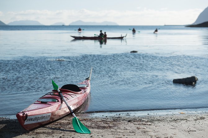 Seakayak And Hike in Ålesund - Landing at Hessa and changing from paddle to trail