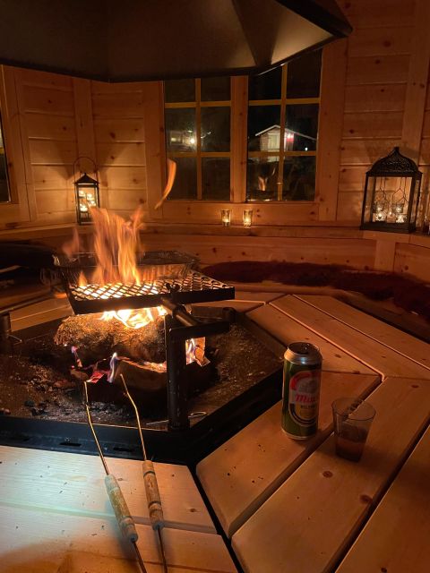 Senja Island: Winter Light Package Deal, 1 Day and 1 Night - Snowshoes, hot drinks, and the bonfire