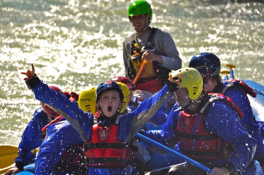 Setesdal, Evje: Family Rafting on the beautiful Otra river - Safety practice before the real rafting