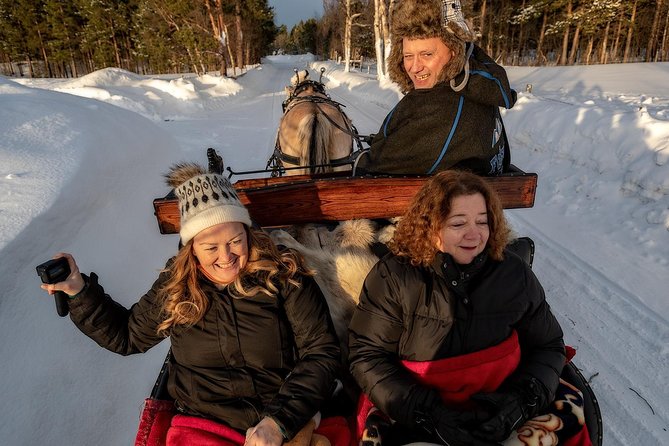 Sleigh or wagon ride in the arctic Country side - Getting ready for Alta’s cold