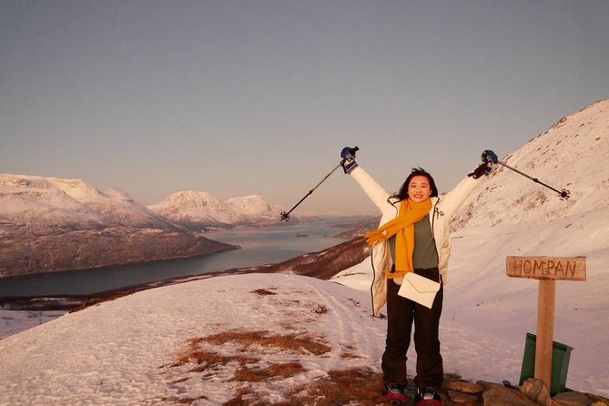 Snowshoeing With A View - Walking in snowshoes toward Hompan