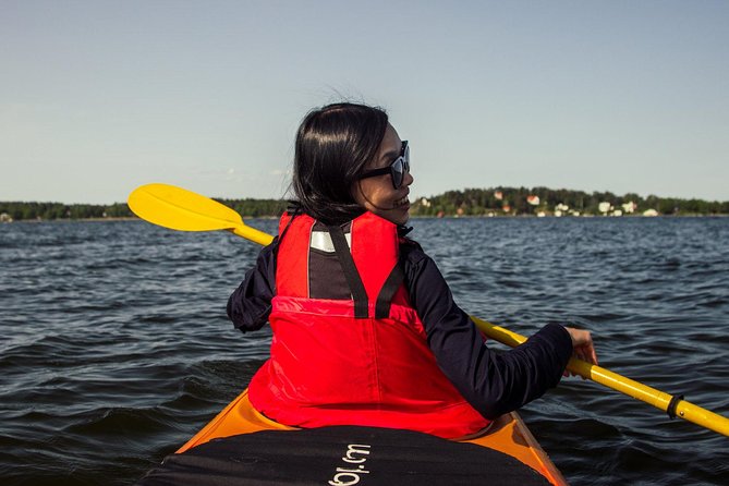 Stockholm: Archipelago Family-Friendly Private Kayaking Tour - The water route toward Vaxholm Fortress