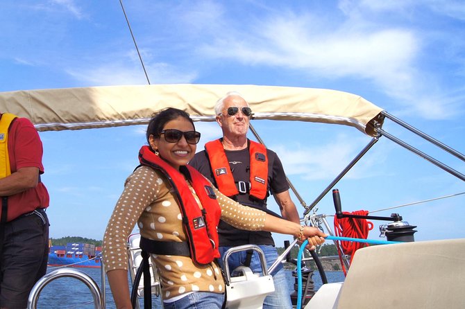Stockholm Archipelago Sailing Day Tour - A modern yacht and a short safety briefing