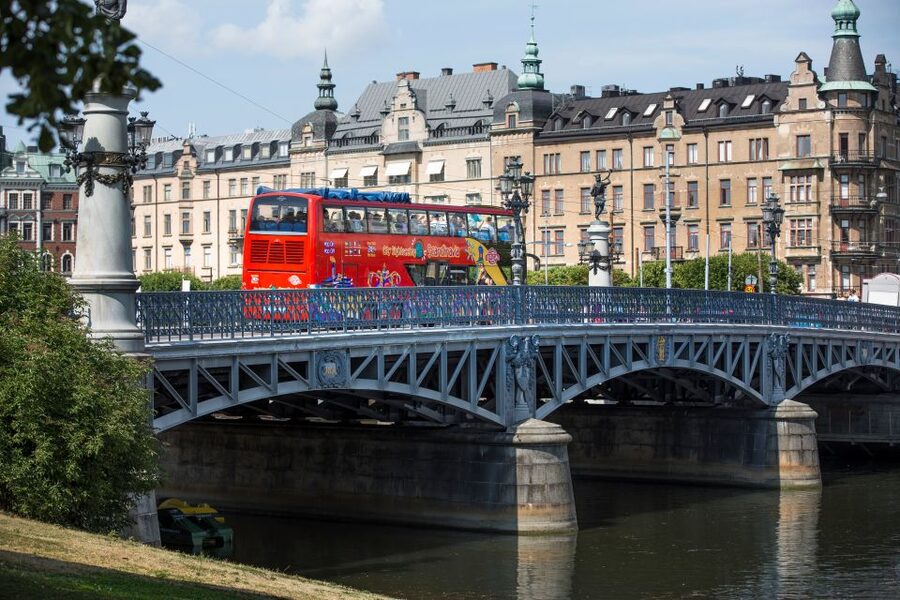 Stockholm: City Sightseeing Hop-On Hop-Off Bus Tour - City Hall and the cruise terminals