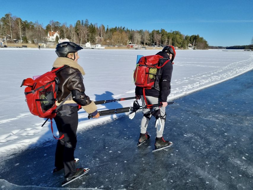 Stockholm: Family Friendly Private Ice Skating Tour & Lunch - How the family equipment works