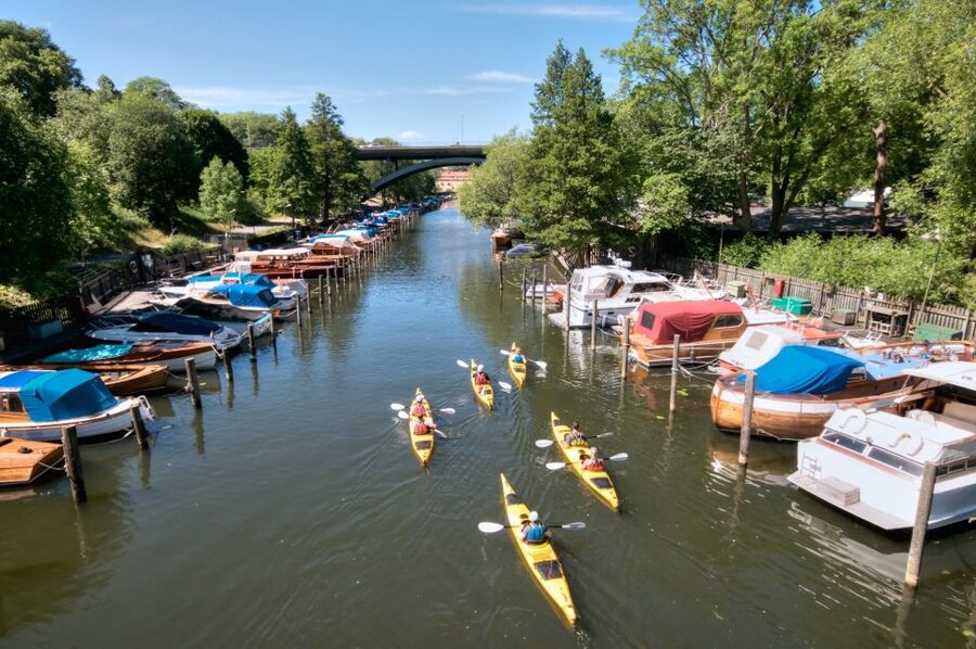 Stockholm: Guided Kayak City Tour & Optional Midsummer Meal - Getting started in a stable two-person kayak