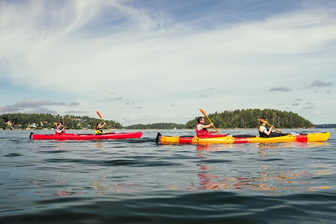 Stockholm: Kayaking tour around Vaxholm Archipelago with Fika - Ytterby Mine and four elements on the periodic table