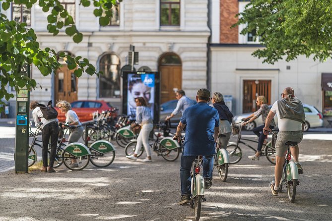 Stockholm’s Urban Treasures Private Bike Tour - Slussen explains why Stockholm has a lock