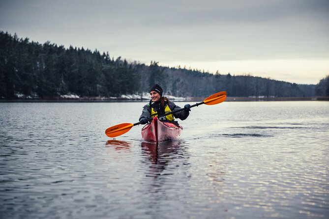Stockholm: Winter Kayaking, Swedish Fika and hot Sauna Experience - Norrhamnen’s cottages and homemade cakes
