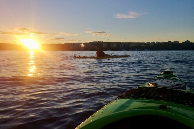 Sunset Kayak Tour in Central Stockholm and Swedish Fika - Paddling through central Stockholm