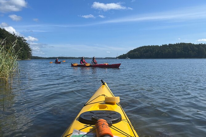 Sunset Kayak Tour in the Stockholm Archipelago + Swedish Fika - Paddling between the Stockholm islands