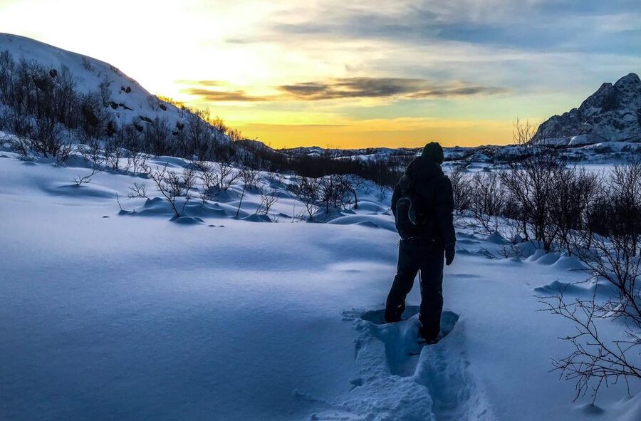 Svolvær: Snowshoe Nature Explorer - Timing, flexibility, and group expectations