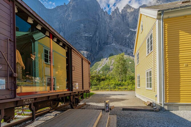 The Golden Train on Rauma Railway in Romsdalen - The return to Åndalsnes