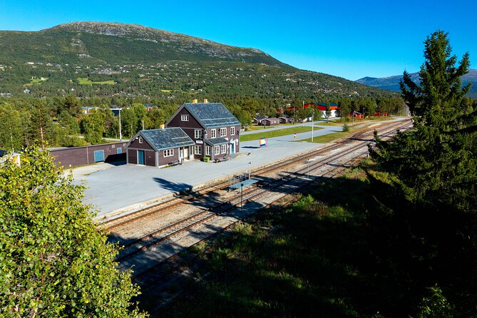 The Golden Train on Rauma Railway in Romsdalen - Starting at Åndalsnes Station