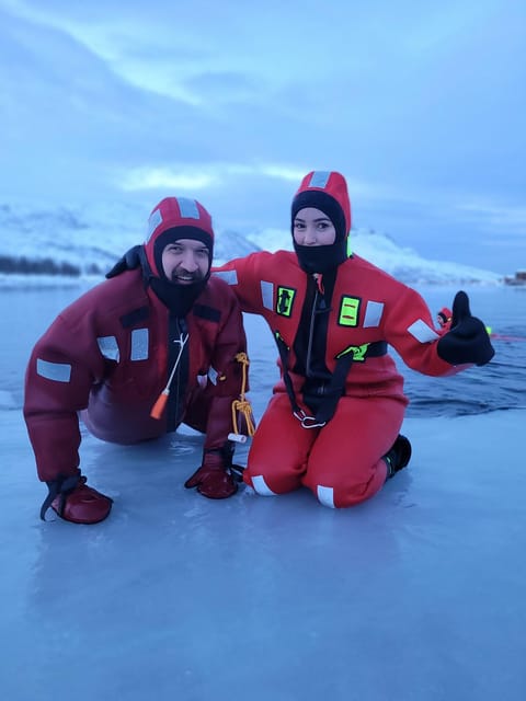 Tromsø: Arctic Fjord Floating in Survival Suit - A short transport segment on the water