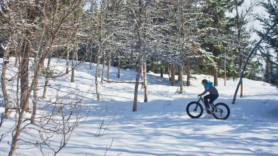 Tromsø: Electric fatbike trip on winter paths - Meeting at Tromsø Outdoor in the city center