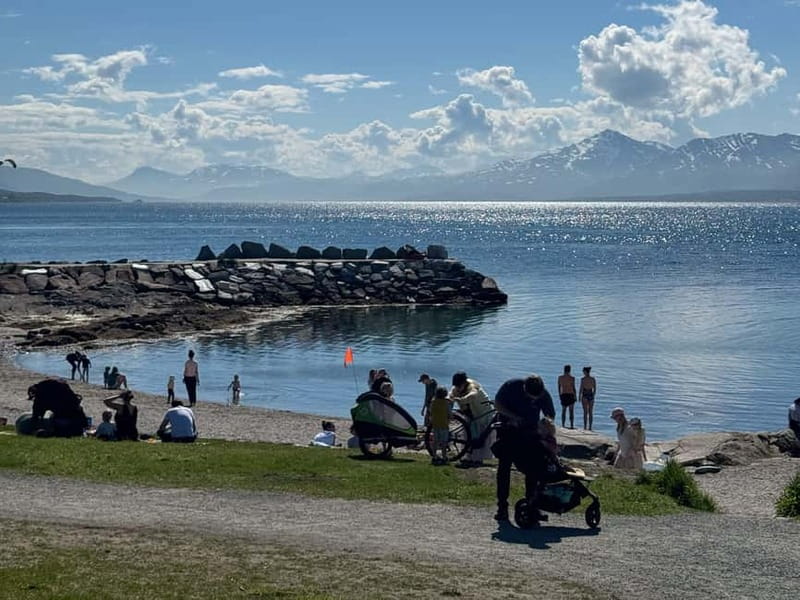Tromsø: Island Tour & Cable Car with Tromsø Accessible Tours - Telegrafbukta: a quiet shore with a city view