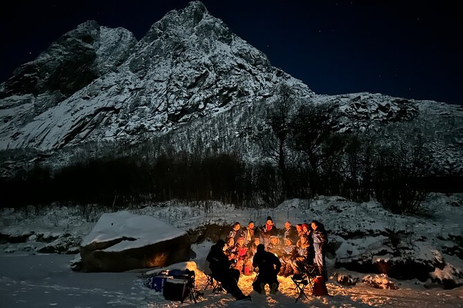 Tromsø: Northern Lights by Minibus - Free Photos and Warm Dinner - Soup, blueberry tea, and a real Arctic pause