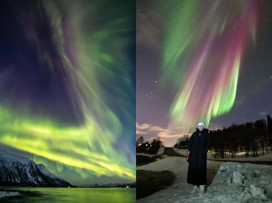 Tromsø: Northern Lights Chase with Free Photos - Who will get the most from this aurora chase