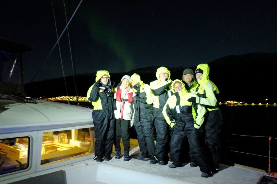Tromsø: Northern Lights Luxury Catamaran Cruise - The crew can shape the evening