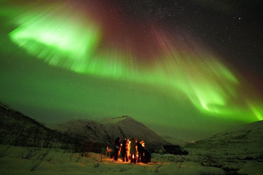 Tromsø: Northern Lights Tour with Free Professional Portrait - Leaving Tromsø after dark