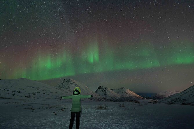 Tromsø Northern Lights with Campfire and Professional Photos - Staying warm on snow and ice