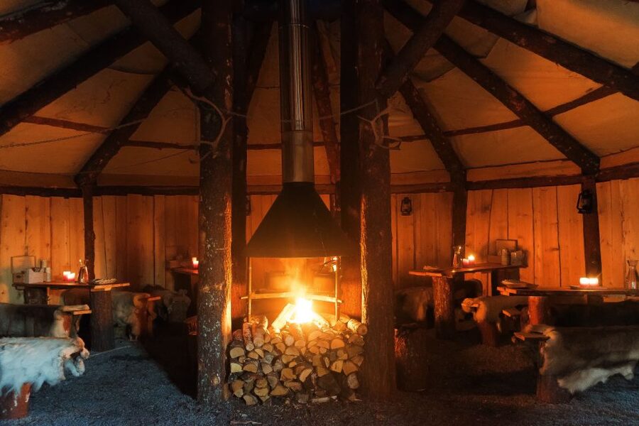 Tromsø: Reindeer Sled, Dinner, and Chance of Northern Lights - The reindeer sled ride after dark