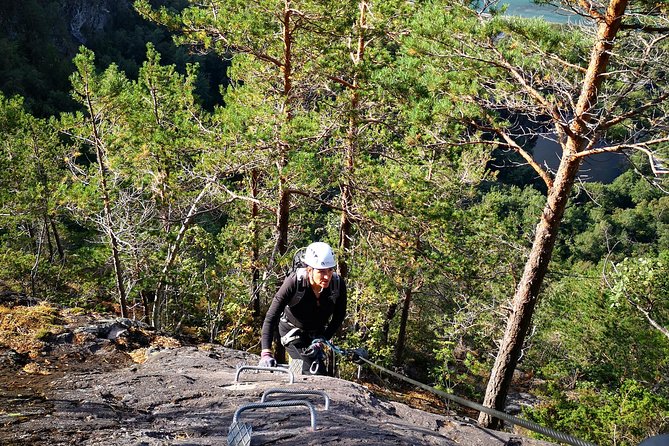 Via Ferrata Åndalsnes Intro Wall - The return from Nesaksla is part of the test