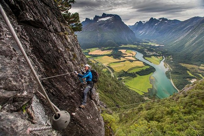 Via Ferrata Åndalsnes West Wall - The West Wall route and its three sections