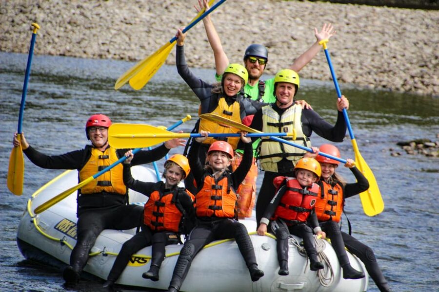 Voss: Family Rafting on the Vosso River - Getting started at Voss Active