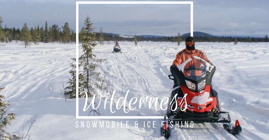 Wilderness Tour with Snowmobile & Ice Fishing - Getting dressed for Arctic weather